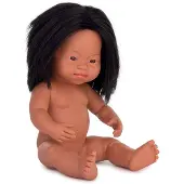 Miniland Latinalaisamerikkalainen Down-syndrooma Vauvanukke 38 Cm