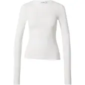 Weekday Slim Fitted Long Sleeve - White - XL