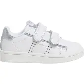 Pepe Jeans for girl. PGS00003 Player Glow Gk leather shoes white (25), Flat, Velcro, Casual, children's fashion