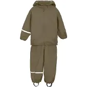 CeLaVi Basic Rainwear Set -Recycle Pu - Brown - 128-134