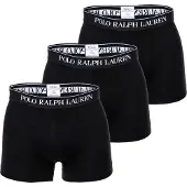 Ralph Lauren Classic Stretch Cotton Trunk 3-Pack - Black - 6XL