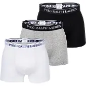 Ralph Lauren Classic Stretch Cotton Trunk 3-Pack - Black - 7XL