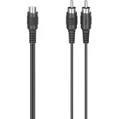 Hama 00205184 RCA-adapteri, musta