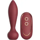 Dream Toys - Romy moottoroitu anaalitappi, kaukosäätimellä, tehokkaalla moottorilla, silikoni, punainen