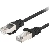 Lanberg patch cable - 50 cm - black RAL 9004 - Musta - 0.5m