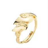 Sistie Josephine X Ring Gold Plated Onesize