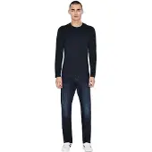 Armani Exchange for man. 8NZM77ZJA5Z1510 Maglia navy jumper (XL), Casual, Cotton, Long sleeve