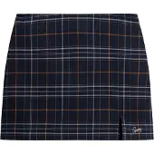 Superdry for woman. W7210321A Navy plaid mini skirt (M), Casual, Polyester