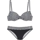 Jette Bikini musta / valkoinen