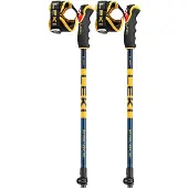 LEKI Spitfire Vario 3D Denimblue-Aegeanblue-Mustardyellow Laskettelusauvat os