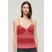 Superdry Printed Woven Hihaton T-paita