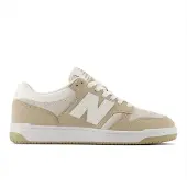 New Balance for man. BB480LV1 Leather Sneakers 480 beige (37), Flat, Laces, Casual