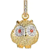 Lancaster Naispendenti - - JLA-PEN-OWL-6 - Kultainen - Pöllökuvio - Aikaton eleganssi