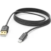 Hama USB-A – Lightning -kaapeli, 3 m, musta