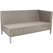 Cane-Line Connect 2-Sits vasen moduuli korkea Konstrotting Taupe