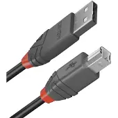 Lindy 36675, 5 m, USB A, USB B, 2.0, 480 Mbit-s, musta
