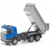 Emek Avfallsbil 3-Axlad Blå 1:25 - Multi/patterned - SCALA 1:25