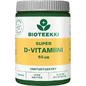 Bioteekin Bioteekki Super D-vitamiini 50 µg 100 kaps. ravintolisä
