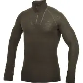 Woolpower Men's Zip Turtleneck Lite Pine Green Kerrasto yläosat S