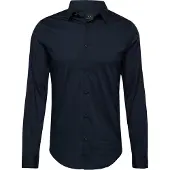 Armani Exchange for man. 8NZC31ZN28Z1510 Navy Block Shirt (XS), Casual, Party, Cotton, Classic, Long sleeve