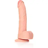 Real Rock Realrock Kaareva Dildo Imukupilla 20.5 cm Musta