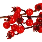 Springos Jouluseppele punaisilla pihlajamarjoilla, 150cm
