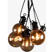 Konstsmide Valonauha E27 10 LED-lamppu, aurinkopaneeli & kaukosäädin