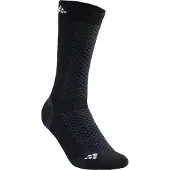 Craft Warm Mid 2-Pack Sock Black/White Urheilusukat 34-36