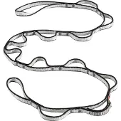 Black Diamond 12mm Dynex Daisy Chain 115cm Black Kiipeilyvarusteet OneSize