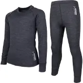 Lindberg Juniors' Merino Set Black Melange Kerrasto setit 100