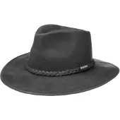 Stetson Western Buffalo Leather Black Hatut 57/M