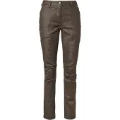 Chevalier Women's Vintage Pants Leather Brown 38W