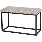 Skinnwille Palle Penkki 80x35 cm Sand/Black