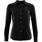 Aclima LeisureWool Woven Wool Shirt Woman Jet Black L