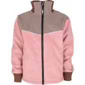 Lindberg Stormy Tuulenpitävä Fleecetakki, Harmaa/Blush, 140