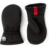 Hestra Kids' Fleece Liner - Mitt Black Retkeilykäsineet 3