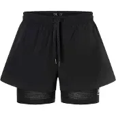 Super.natural Women's Double Layer Shorts Jet Black Urheilushortsit M