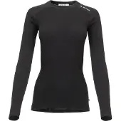 Aclima Women's WarmWool Crewneck Jet Black Kerrasto yläosat XXL