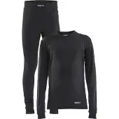 Craft Juniors' Core Dry Baselayer Set Black Kerrasto setit 122/128