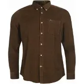 Barbour Ramsey Tailored Cord Shirt Men Brown S
