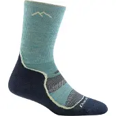 Darn Tough Women's Light Hiker Micro Crew Light Cushion Aqua M (38-40.5)