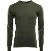 Aclima Men's WarmWool Crew Neck Olive Night Kerrasto yläosat S