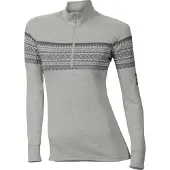 Aclima Marius Mock Neck zip Gråfjell naisten paita