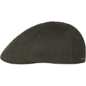 Stetson Men's Herringbone Duck Flat Cap Mud-Black Lippalakit 58-59/L