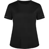 Röhnisch Women's Team Logo Tee Black Lyhythihainen treenipaita XS