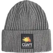 ColourWear Badge Beanie Grey Mel Pipot One Size