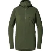 Haglöfs Women's Rosson Mid Hood Seaweed Green Välikerrospuserot XL