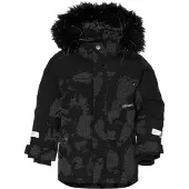 Didriksons Kids' Bjärven Special Edition Parka Island Print Reflex Laskettelutakit vuorelliset 90