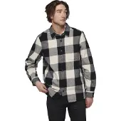 Black Diamond Men's Project Lined Flannel Black-Off White Plaid Pitkähihaiset kauluspaidat XL