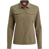 Craghoppers Women's Nosilife Pro Long Sleeved Shirt V Wild Olive 18